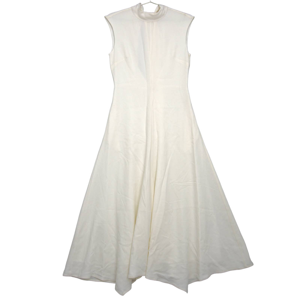 REISS Livvy Open Back Midi Dress Size 6 White Sleeveless Mock Neck 0152 - Picture 3 of 16